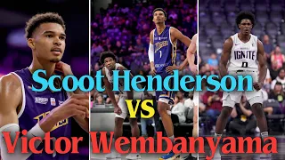 Victor Wembanyama  vs Scoot Henderson! 2023 NBA Draft Projected Top 2 Picks! #analysis