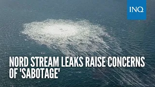 Nord Stream leaks raise concerns of 'sabotage'