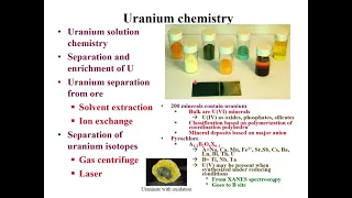 CHEM 312 lect 12 uranium chemistry part 1