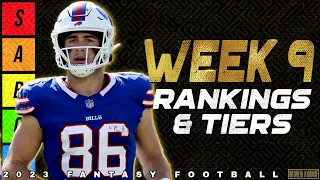 Top 16 TE & QB Rankings - Week 9 Fantasy Football