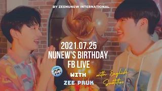 【ENG/RUS/POR SUBS】2021.07.25 NuNew's Birthday Live (Zee Cut)