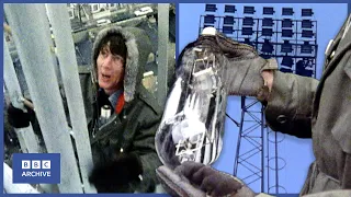 1974: John NOAKES Fixes QPR's Floodlights | Blue Peter | Classic Sports clips | BBC Archive