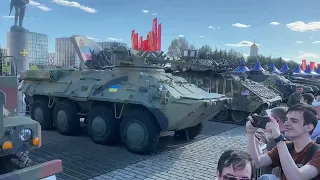 Выставка трофейной военной техники. 1 мая 2024 год.  Москва