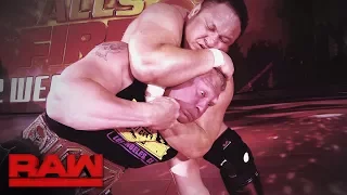 Relive the brutal history between Brock Lesnar and Samoa Joe: Raw, July 3, 2017