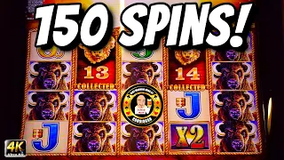 150 SPINS! 2 MASSIVE JACKPOTS on Buffalo Gold Slot Machines