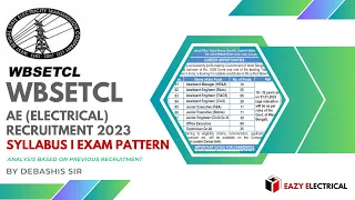 Syllabus & Exam Pattern Discussion I WBSETCL Recruitment 2023 I Assistant Engineer Electrical I