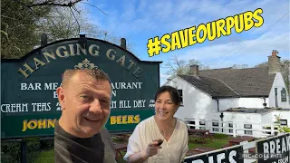 Motorhome Pub Stopover at The Hanging Gate in Chapel en le Frith, Derbyshire.