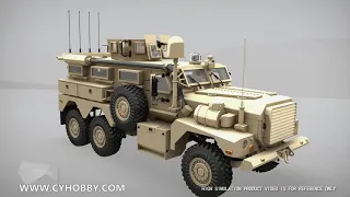 CY HOBBY 2.4G U.S. 6X6 1:12 Full scale alloy Explosion-proof car