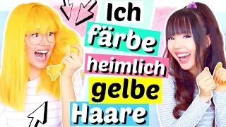 Ich färbe BFF heimlich GELBE Haare 🙊 PRANK | ViktoriaSarina