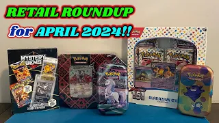 MYSTERY BOXES + POKEMON 151!! Retail Roundup for April 2024!! (pokemon card opening)