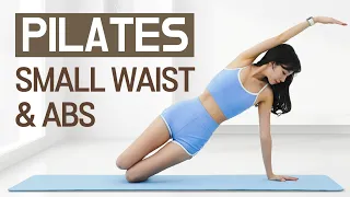 ABS, CORE & FAT BURN l At Home Pilates Challenge l Hourglass Body / Slow & Quiet