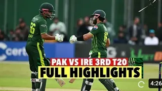 Pakistan Vs Ireland 3rd T20 Highlights | PAK VS IRE T20 Series 2024 | PCB | Cricnews