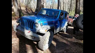 Doing Hurricane Creek Trail in North Carolina with The Jeep Crew!