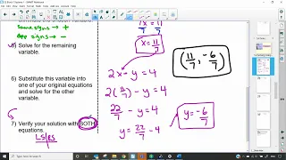 M10C 5.4 Solving Systems of Equations Using Elimination