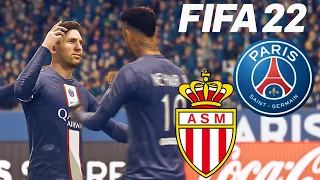 PSG vs AS MONACO | FIFA 22 PS5 Ligue 1 Realistic Gameplay & Prediction 28 Août 2022