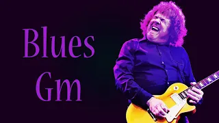 Gary Moore Style Slow Blues Guitar Backing Track in G Minor