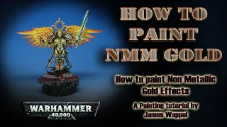 How to paint Gold Non Metallic Metals