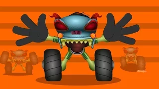 Haunted House Monster Truck | If You're Happy And You Know It | Video For Kids