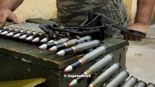 ZU 23-2 ammunition linking and magazine loading.