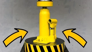 EXPERIMENT HYDRAULIC PRESS 100 TON vs BOTTLE JACK