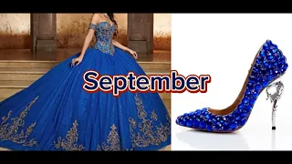 Choose your Birthday month and see your royal dress and heel #viral #shorts