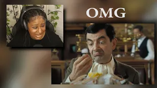 American Reacts| Mr.Bean Tries Seafood