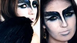 THE CROW / BLACK SWAN Halloween Makeup Tutorial