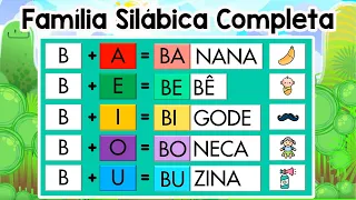 Família Silábica Completa | Sílabas e Palavras | Sílabas para crianças | Alfabeto Infantil