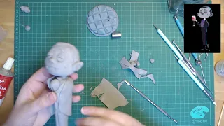 DIY Halloween Vampire sculpture process | Sculpting Polymer Clay