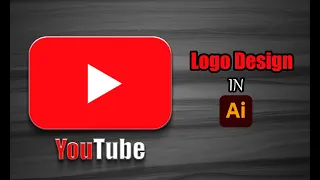 YouTube Logo design in Illustrator easily 2024// logo design