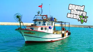 GTA 5 GERÇEK HAYAT !!! - Balıkçı Teknesi Aldım ! ( 168.318$ KAZANDIK ) #6