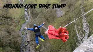 Malham Cove BASE Jump Yorkshire Dales National Park