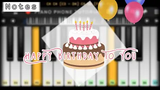 Happy Birthday To You | Easy Piano Tutorial | Perfect Piano | Piano Phone