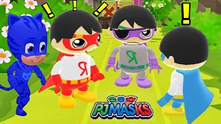 Tag with Ryan PJ Masks Catboy vs Dark Titan vs Red Titan vs Blue Titan