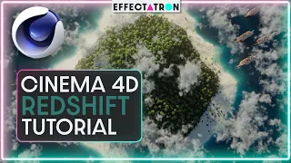 How to make a Tropical Island Redshift + C4D 2023