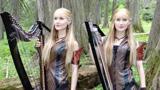 The DRAGONBORN COMES (Skyrim / Oblivion) - Harp Twins, Camille and Kennerly