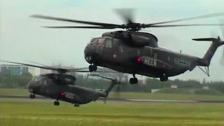 Große Luftlandeübung Airborne Exercise der Deutschen Heeresflieger & Bundeswehr 9x CH-53 6x KH Tiger