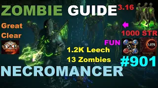 [Path of Exile] PURE ZOMBIES Build Guide in 3.16 Scourge League Poe - 901