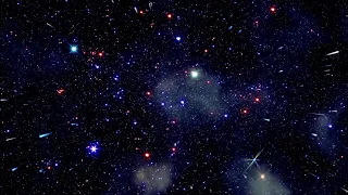Flying Through Star Fields In Deep Space (Stock Video)