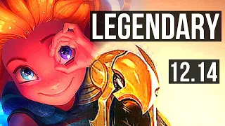 ZOE vs AZIR (MID) | 16/1/12, Legendary, 800+ games, 1.0M mastery | KR Grandmaster | 12.14