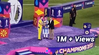 Prime Minister Narendra Modi Presented the 2023 World Cup trophy to Australian Team🔥|| Ind Vs Aus