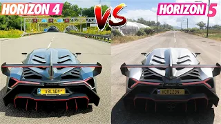 Finally Good Engine Sounds Of All Lamborghini Cars in Forza Horizon 5 | FH5 vs FH4 Engine Sound