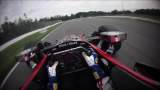 VISOR CAM: Graham Rahal at Mid-Ohio Sports Car Course