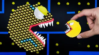 Magnetic Monster Attack | Best Of Pacman Stop Motion Game Compilation