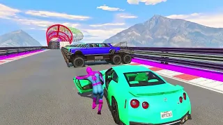 Epic GTA 5 Stunt Racing Challenge: Mr. Banti vs. Supercars, Bikes, Monster Trucks, and Spiderman