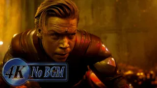 Adam Warlock Attacks the Guardians at Knowhere Fight Scene [No BGM] | Guardians of the Galaxy Vol. 3