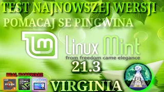 Pomacaj se pingwina - Linux Mint 21.3 Virginia - Najnowsza wersja 2024 ! Touchscreen CrowVision test