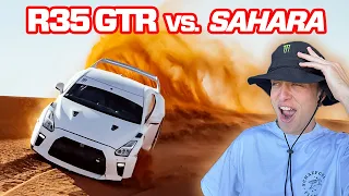 DUNE SURFING WITH MY R35 GTR IN THE SAHARA DESERT