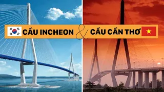 Cầu Cần Thơ (Việt Nam) vs Cầu Incheon (Hàn Quốc) | Can Tho Bridge vs Incheon Bridge