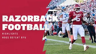 Razorback Football: Highlights, Hogs Defeat BYU